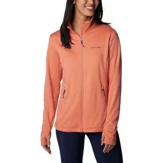 Columbia W Park ViewTM Grid Fleece Full Zip Fleecejacke für Damen (1 Stück), Orange, 42 - L