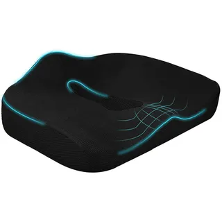 Homcom Sitzkissen 44 x 39 cm Schwarz
