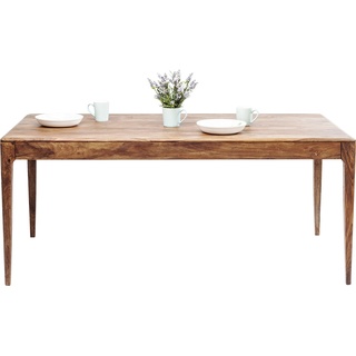 Kare Design Brooklyn Nature Tisch, 200x100cm, eleganter Massivholztisch aus Sheesham, großer Esstisch, großer Schreibtisch, (H/B/T) 76x200x100cm