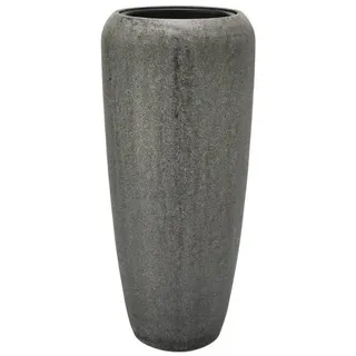 Flingora Bodenvase Cleo, mit Einsatz - Fiberglas - Indoor & Outdoor - Steingrau - Höhe 75 cm grau Ø 34 cm x 75 cm