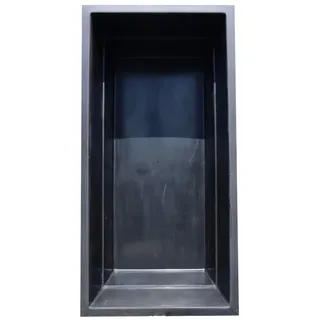 Wacredo Fertigteich GFK Rechteckbecken 300 x 150 x 100cm, BxLxH: 150x300x100 cm, 3300 l, Rechteckbecken, Teichbecken, architektonisch schwarz