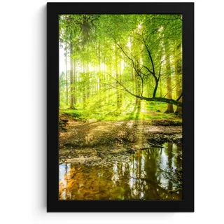 onlywow Poster, mit Leiste Waldlicht | Gr.: 20 x 30 cm