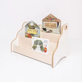 MAMOI® Bücherregal für kinder, Bücherkiste für kinderzimmer, Book shelf, Buchregal, Wandregal kinderregal, Kinderbücherregal, Bücherbank aus...