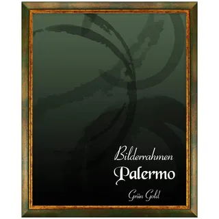 BIRAPA Palermo Bilderrahmen 50x70 cm Grün Gold - Antiker Vintage Rahmen