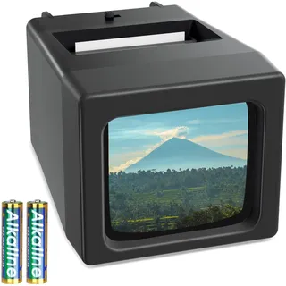 DigitPro 35 mm Dia-Viewer für alte Dias, 2-fache Vergrößerung, Diaprojektor für 35 mm Dias, batteriebetrieben (2 AAA Batterien im Lieferumfang enthalten)