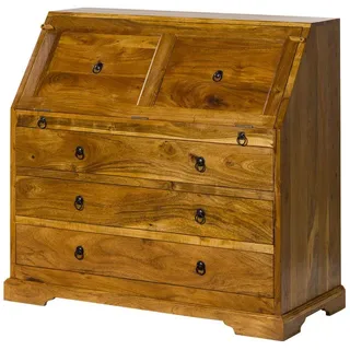 MASSIVMOEBEL24.DE Sekretär Akazie 107x50x100 honig lackiert OXFORD #0515