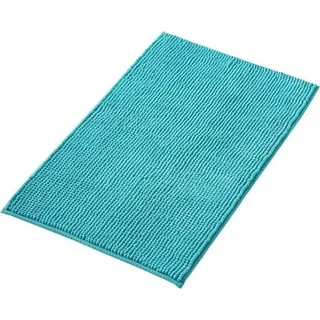 Famanu Badmatte Anti-Rutsch aus weichem Chenille - Petrol Türkis, 40x60 cm