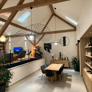 YONIISEA Hängelampe‐XXL Schwarz im Vertigo‐Stil für Wohnzimmer | Dame‐Hut‐Form‐Design, Modern‐Vintage, höhenverstellbar, E27‐Fassung, LED‐kompatibel, Pendelleuchte für hohe Decken Esstisch