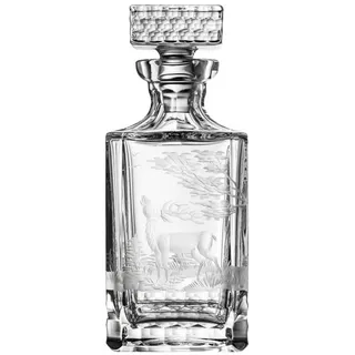 ARNSTADT KRISTALL Karaffe Whiskykaraffe Jagdgravur (25 cm) - Kristallglas mundgeblasen · handges, (1-tlg)