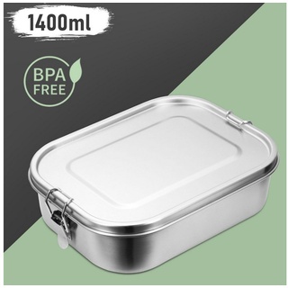 Clanmacy Lunchbox »1400ml Brotdose Metall Brotdose Thermobehälter Lunchbox BPA frei Edelstahl«