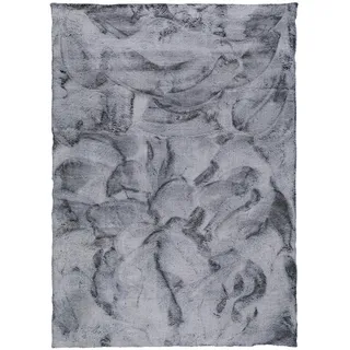 Pergamon Luxus Super Soft Fellteppich 140 x 180 cm Grau