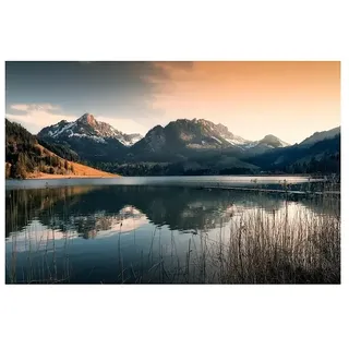 Papermoon Premium collection Fototapete Magische Stimmung Schwarzsee  (B x H: 200 x 149 cm, Vlies)