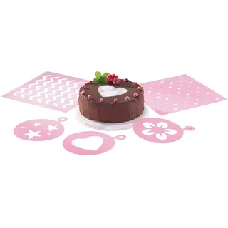 Ernesto Kuchenschablonen zum Verzieren von Torten Kuchen Gebäck 5-Teilig