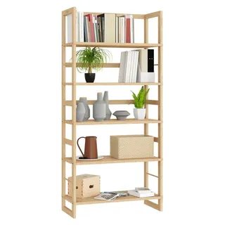 CASARIA CASARIA® Standregal Badregal Holz Regal Öland 5 Fächer