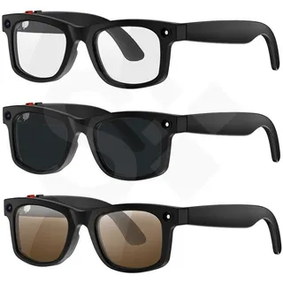 SOONTEC S2 MAX Smart AI Brille | 4K SONY Kamera & KI-Übersetzung | 32GB - Schwarz - Schwarz