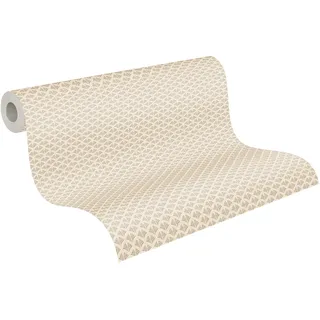 A.S. Création Trendwall 2 Vliestapete 10 m x 3 cm 379582 beige/gold