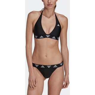 Bustier-Bikini ADIDAS PERFORMANCE "NECKHOLDER BIKINI" Gr. L (42/44), N-Gr, schwarz-weiß (black, white) Damen Bikini-Sets Bekleidung