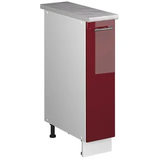 Vicco Apothekerschrank Fame-Line 20 x 60 x 82 cm Bordeaux/Weiß