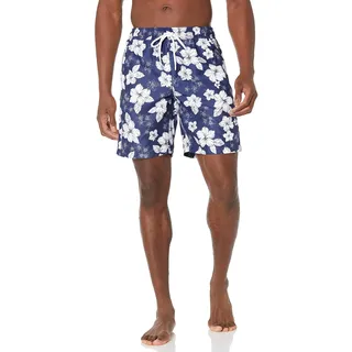 Amazon Essentials Herren Badeshorts Lang Badehose 23cm mit Netzfutter Taschen und Kordelzugverschluss