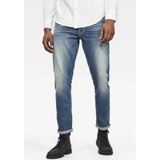 Regular-fit-Jeans G-STAR RAW "3301 Straight Tapered" Gr. 30, Länge 32, blau (modern vintage blue) Herren Jeans Regular Fit Bestseller