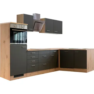 Flex-Well Küchenzeile Morena 280 cm grau