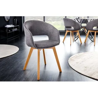 Riess-Ambiente Polsterstuhl NORDIC STAR Polyester grau
