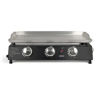 LIVOO 7200 W gas-plancha aus schwarzem metall - DOC249