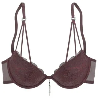 LASCANA Push-up-BH Damen cherryrot Gr.75C