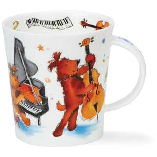DUNOON Lomond Shape Mug 0,32 Liter Groovy Cats or Groovy Dogs (Groovy Dogs)