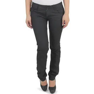 Sotala Damen Kunstleder Hose Hüfthose Bikerhose Gerades Bein Gerader Schnitt Schwarz - 36