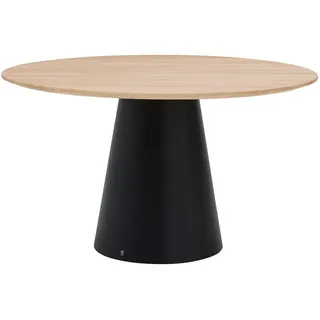 Musterring Esstisch, Eiche, Holz, Eiche, massiv, rund, Säule, 130x76x130 cm, in verschiedenen Größen erhältlich, Variantenauswahl, Gestellauswahl, Esszimmer, Tische, Esstische, Esstische rund