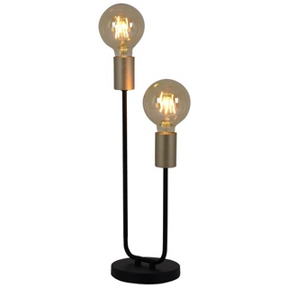 Näve Tischleuchte Modo, Gold, Kunststoff, 45.3 cm, Lampen & Leuchten, Innenbeleuchtung, Tischlampen, Nachttischlampen