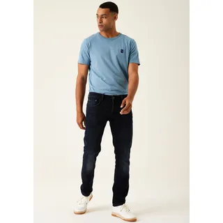 Tapered-fit-Jeans GARCIA "Russo 611" Gr. 34, Länge 34, blau (ultra dark used) Herren Jeans Tapered-Jeans