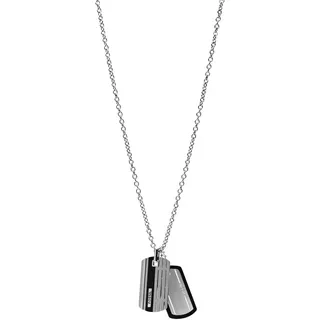 Fossil Halskette Für Männer Kleid, Silber Edelstahl Halskette, JF00494998