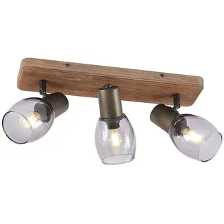 LINDBY Ineska 3 eckig Holz grau