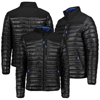 SUBLEVEL Steppjacke Herren Herbst Winter Jacke Steppjacke Kapuzenjacke Stehkragen Gesteppt schwarz S