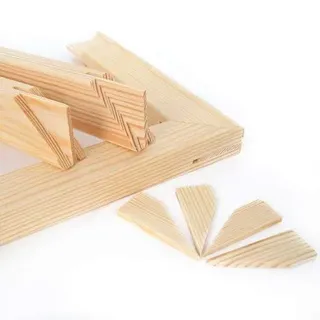Mein Landhaus Keilrahmenleisten 2er Pack Selbstbau Keilrahmen Länge 20 bis 100cm (2 x 50cm)