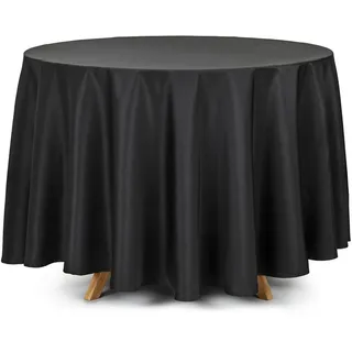Partydeco Tischdecke Rund 230 cm Schwarz
