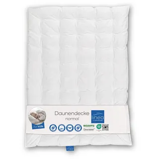 LINEA by böhmerwald - kids - Daunendecke normal, 100x135, 90% Daunen / 10% Federn Klasse 1 300gr., Allergiker geeignet, waschbar bis 60°C, in Deutschland produziert