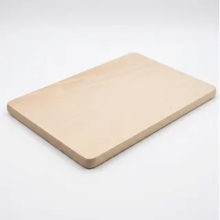Frühstücksbrett Holz Buche 30×20 cm – Schneidebrett klein, Servierbrett & Brotbrett – Naturbelassen, massiv, ideal zum Gravieren & Personalisieren