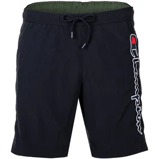 Champion Herren Badehose - BES Beachshorts, Polyamid, Logo, einfarbig Schwarz S