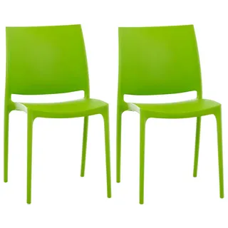 CLP Maya Gartenstuhl-Set 44 x 50 x 81 cm grün 2 St.