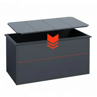 osoltus Hochbeet-Profil osoltus Hochbeet Set Schneckenkante Stahl verzinkt Anthrazit 150 x 75