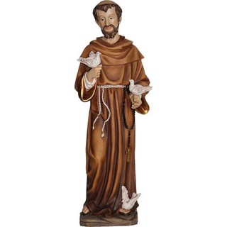 Heiligenfigur Hlg. Franziskus mit Tauben 39,1 cm