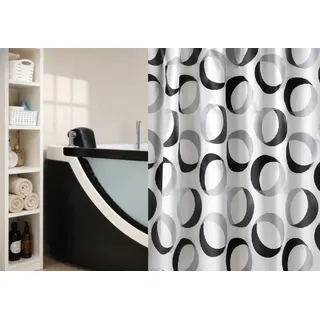 Spirella Duschvorhang 180 x 200 cm grau