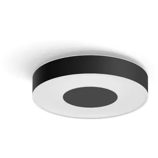 Philips HUE Led-Deckenleuchte Xamento, Schwarz, Metall, rund,rund, G, 8.4 cm, Smartphone-Steuerung, Lampen & Leuchten, Innenbeleuchtung, Leuchten nach Räumen, Schlafzimmerlampen