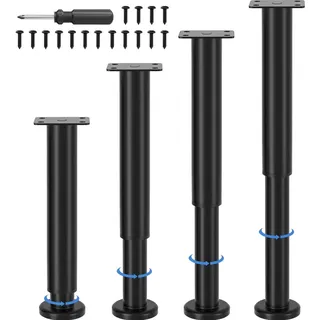 VETIN Möbelfüße Verstellbar 25-43 cm