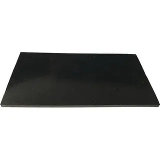 Gummiplatte B.1,4m L.10m D.3mm Schwarz Epdm/sbr O.gewebeeinlage