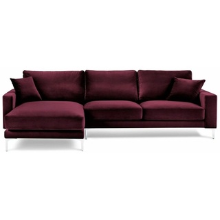 JVmoebel Ecksofa, Rot Burgund Ecksofa Design Couchen Polster Sofa Sofas Italienische lila