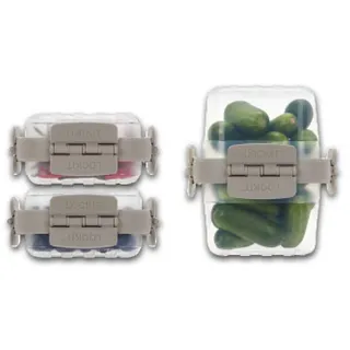freshchoice Fresh Choice LOCKIT Frischhaltedosen-Set, Beige, 9-teilig, 170+460ml